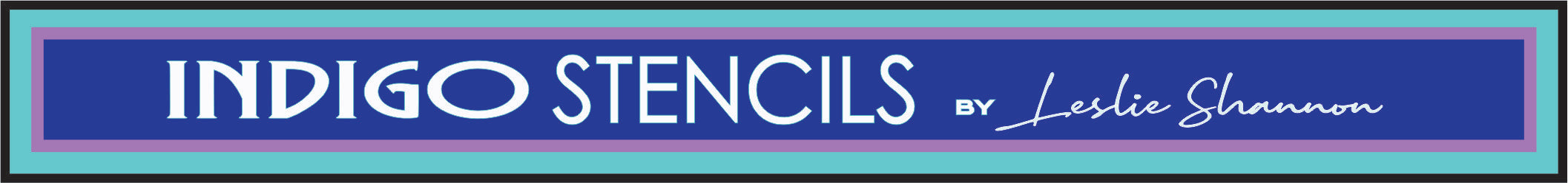 Indigo Stencils by Leslie Shannon